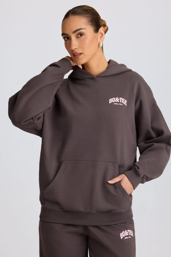 Oversized Hoodie in Charcoal Grey - Image 6