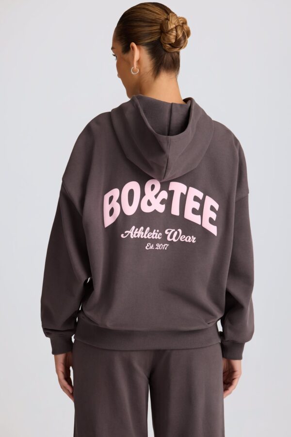 Oversized Hoodie in Charcoal Grey - Image 7