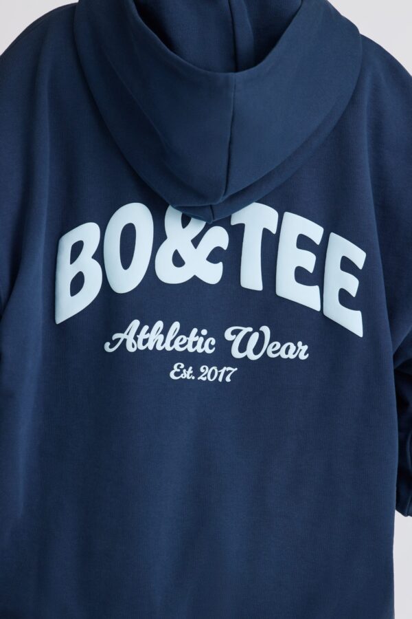 Oversized Hoodie in Dark Navy - Image 4