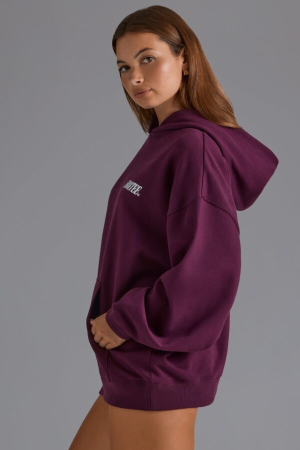 Oversized Hoodie in Grape - Image 3