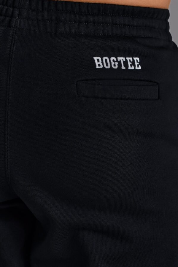 Petite Relaxed Mid-Rise Joggers in Black - Image 4