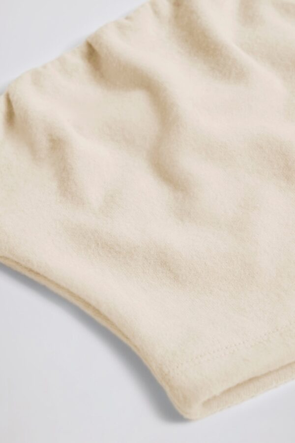 Brushed Jersey Bandeau Top in Ecru - Image 4