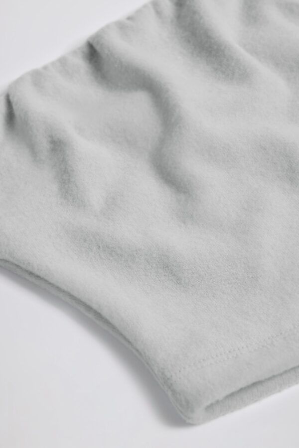 Brushed Jersey Bandeau Top in Fog Grey - Image 4