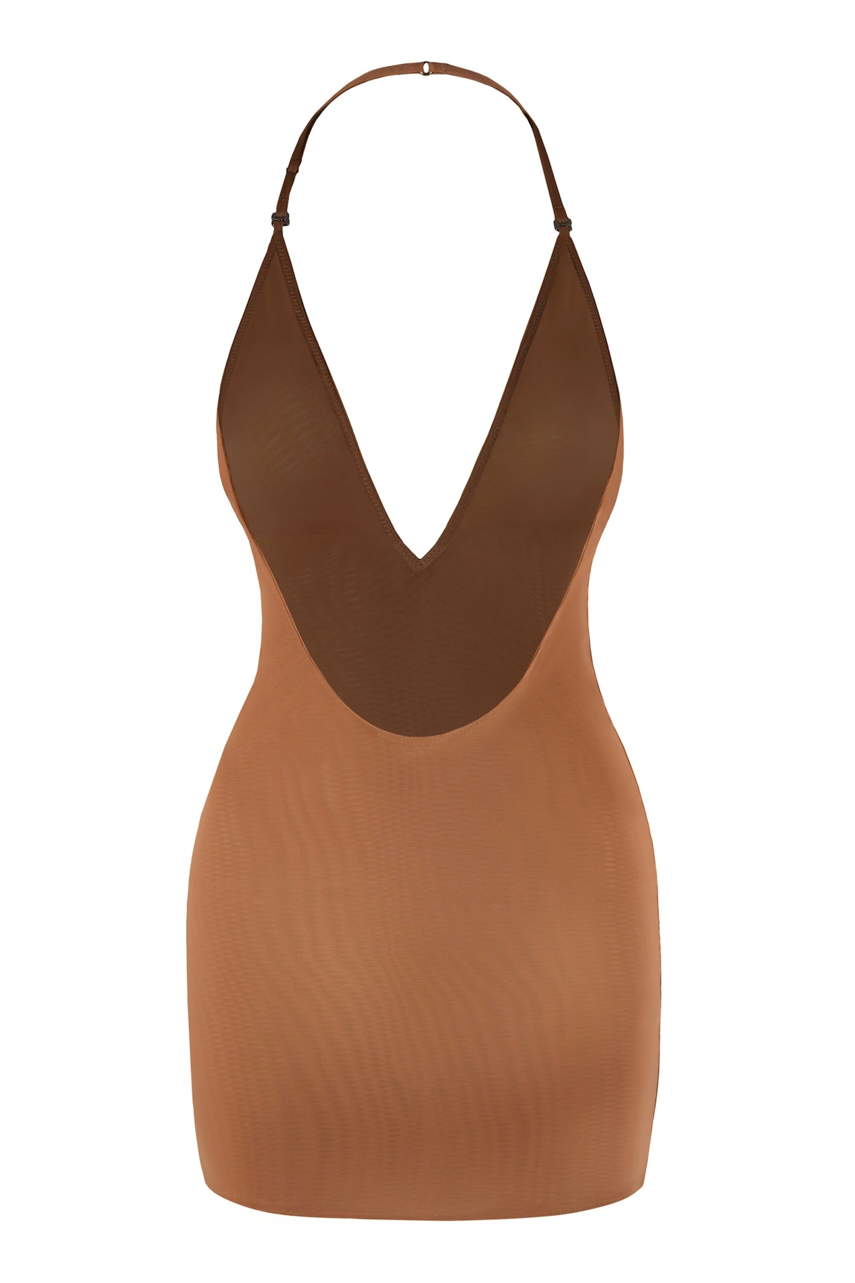 Intimates Soft Mesh Multiway Mini Dress in Honey - Image 2
