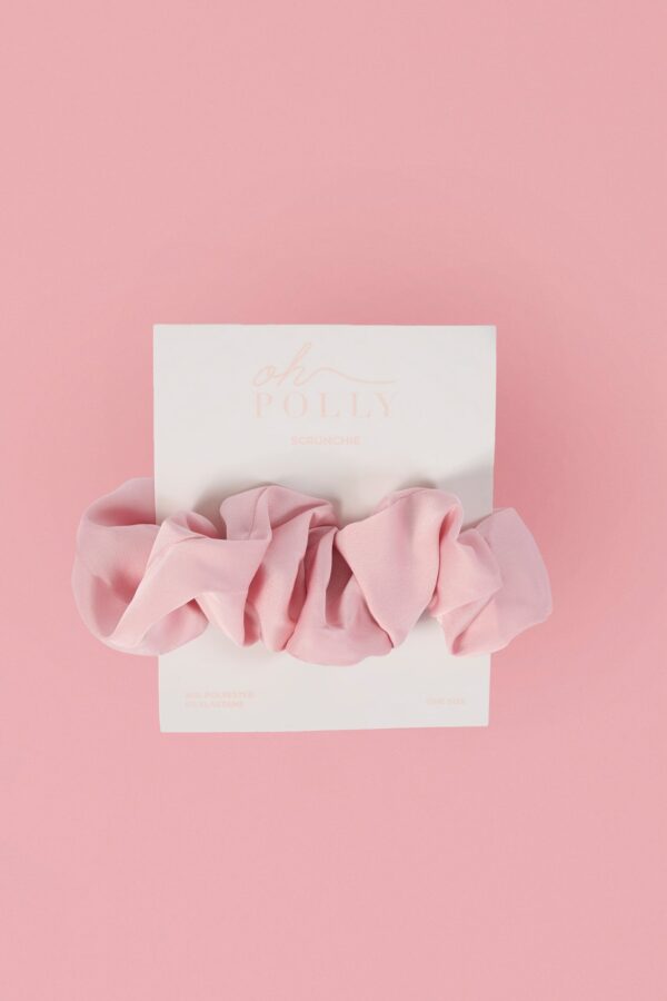 Oversized Scrunchie in Baby Pink - Image 3