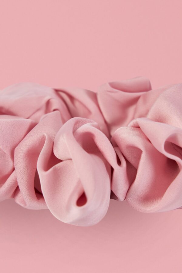Oversized Scrunchie in Baby Pink - Image 4