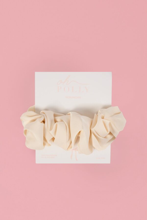 Oversized Scrunchie in Ivory - Image 3