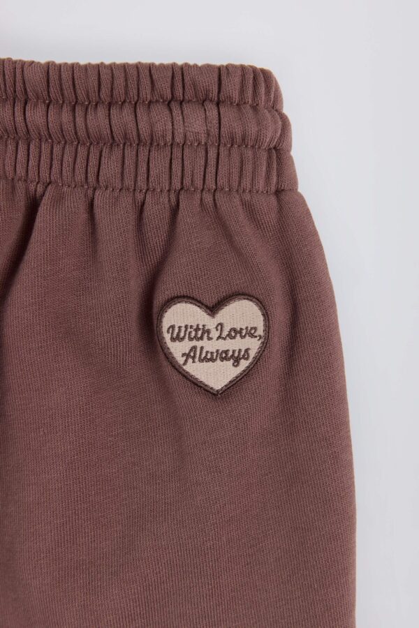 Mid-Rise Wide-Leg Joggers in Mocha - Image 6