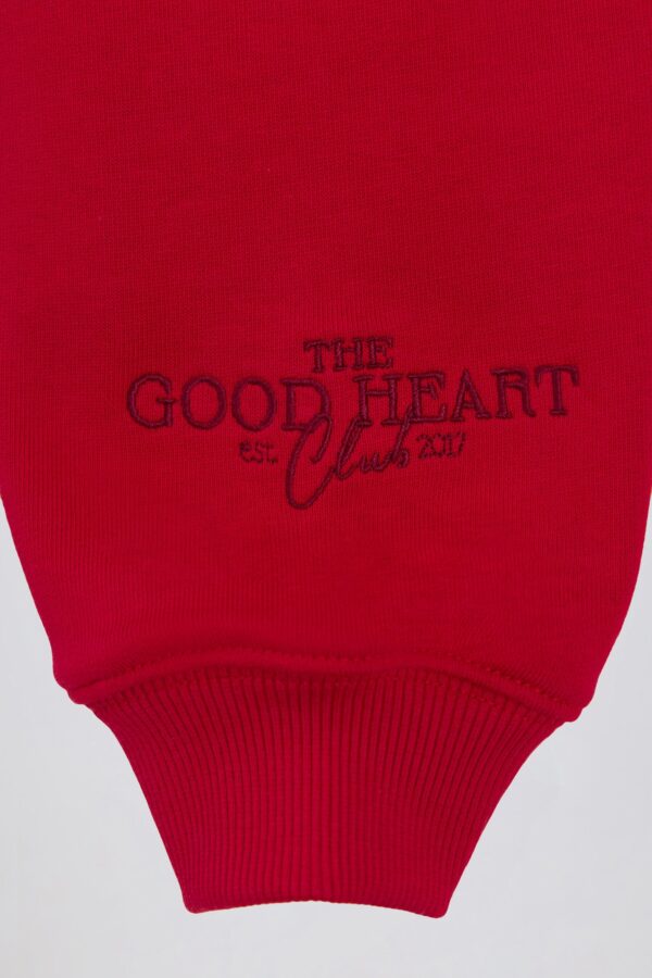 Oversized Hoodie in Hot Red - Image 5