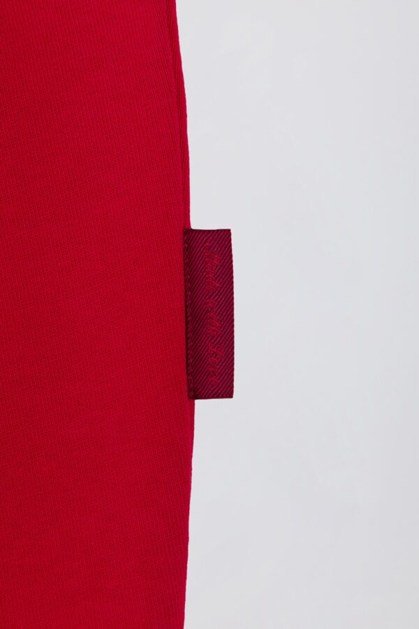 Oversized Hoodie in Hot Red - Image 6