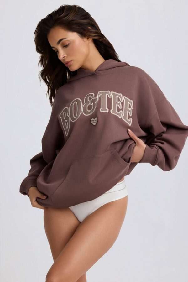 Oversized Hoodie in Mocha - Image 10