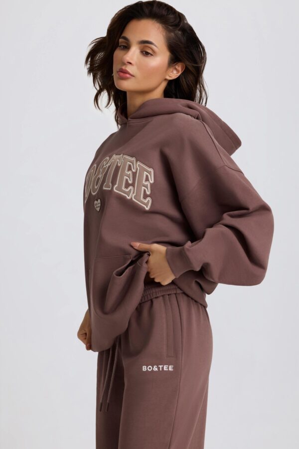 Oversized Hoodie in Mocha - Image 4
