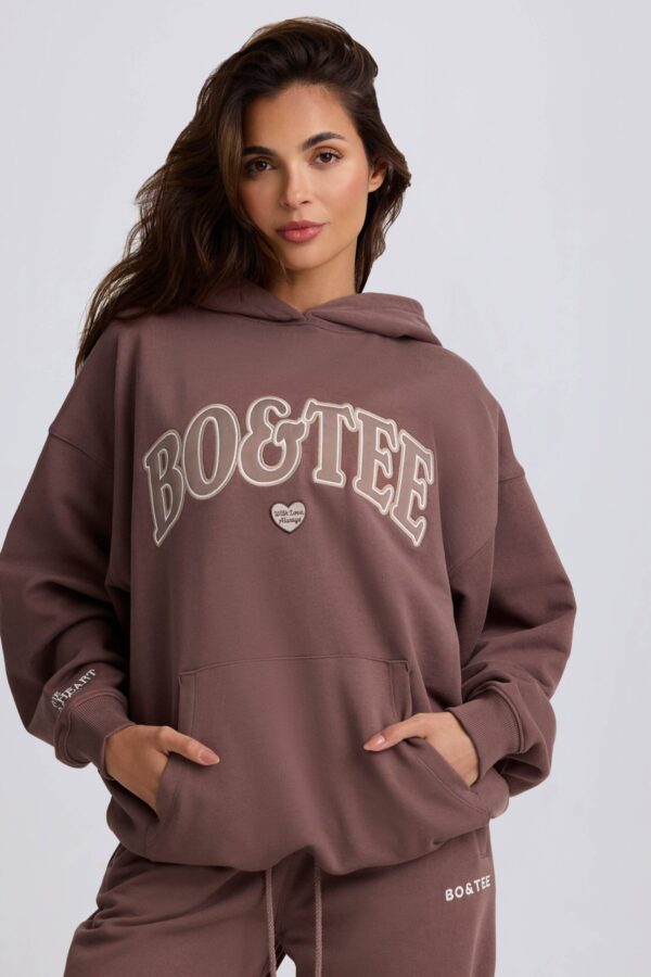 Oversized Hoodie in Mocha - Image 8
