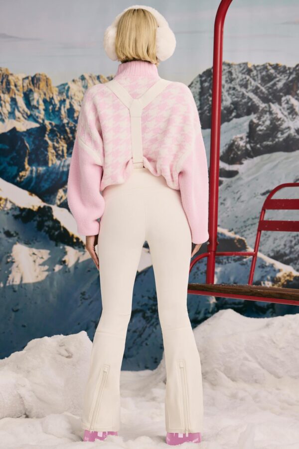 Fleece-Lined Ski Trousers in Ice White - Image 2