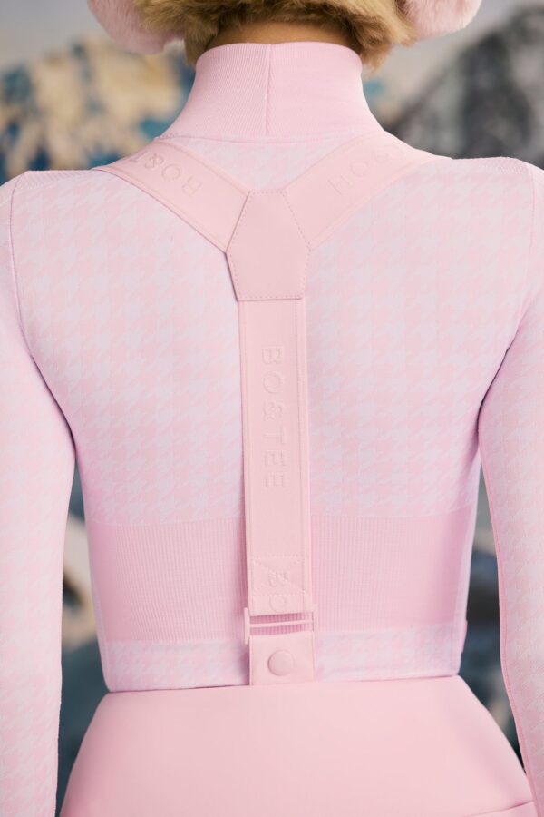 Fleece-Lined Ski Trousers in Pastel Pink - Image 5