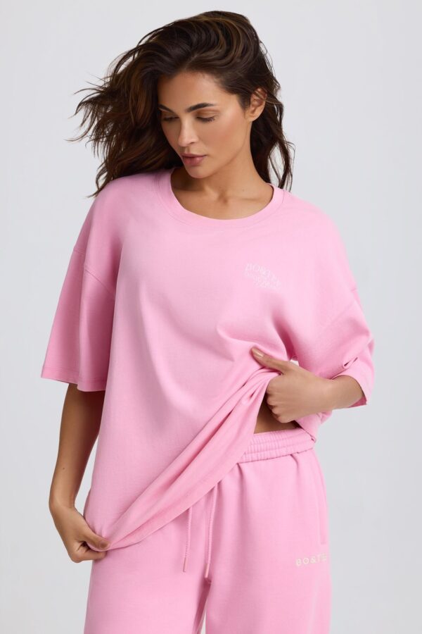 Oversized T-Shirt in Baby Pink - Image 5